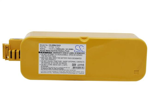 Vacuum Battery for iRobot 11700 Roomba 400 4000 405 410 4100 4105 4110 3000mAh